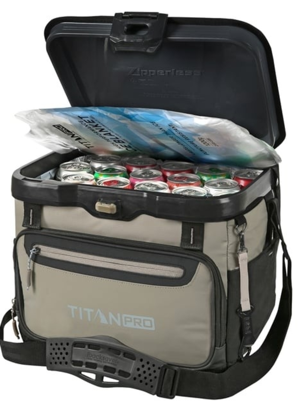 The Titan Pro 40 Can Zipperless Collapsible Soft Cooler